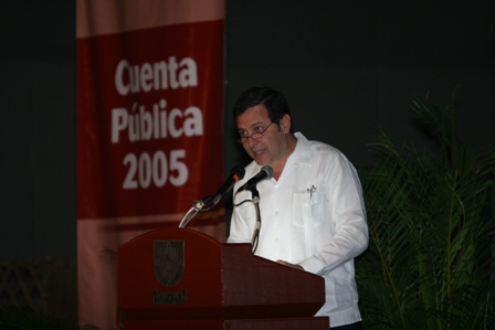 Ing. Alberto Reyes Carrillo
Secretario de Planeación y Presupuesto
En su mensaje en la Cuenta Pública